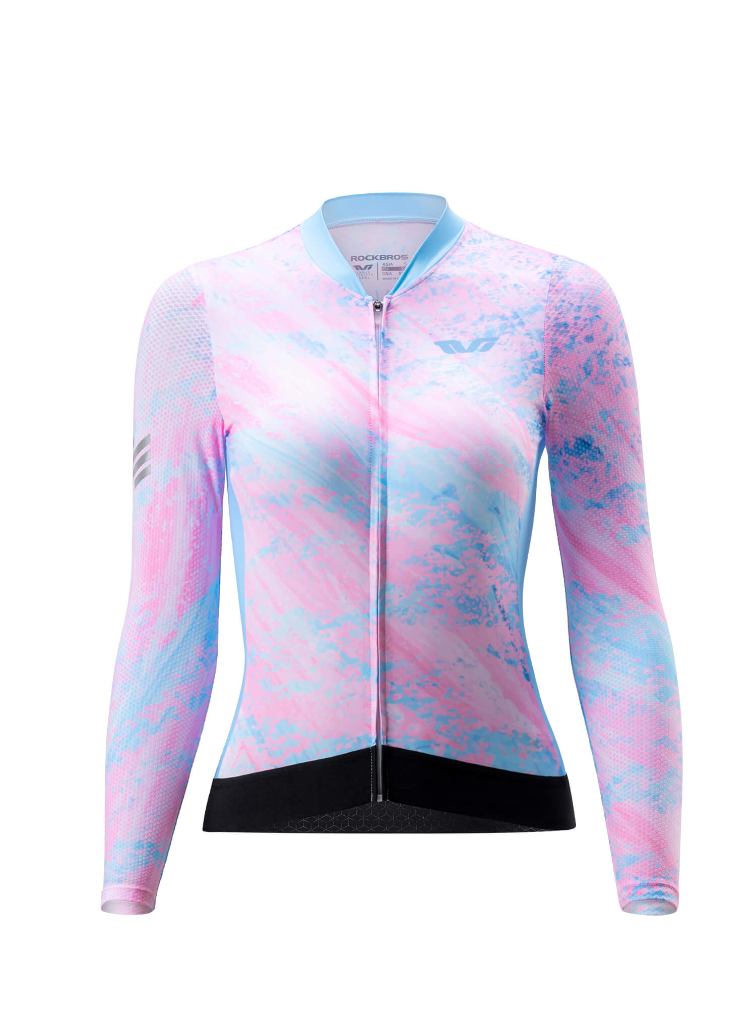 ROCKBROS Women's Sakura Mirage Long-Sleeve Cycling Jersey for Spring and Summer