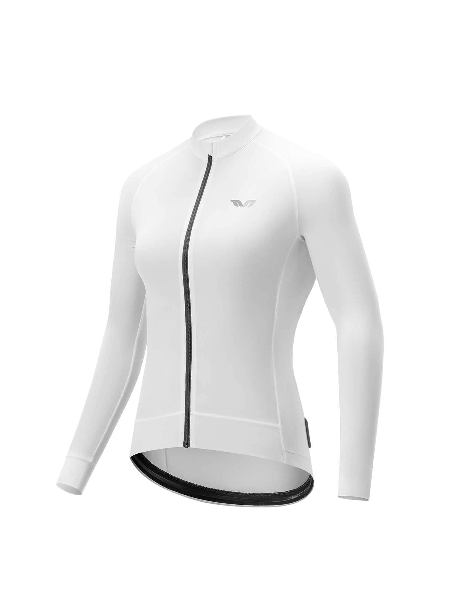 ROCKBROS women¡¯s TVI lightweight cooling long-sleeve cycling jersey
#Color_White