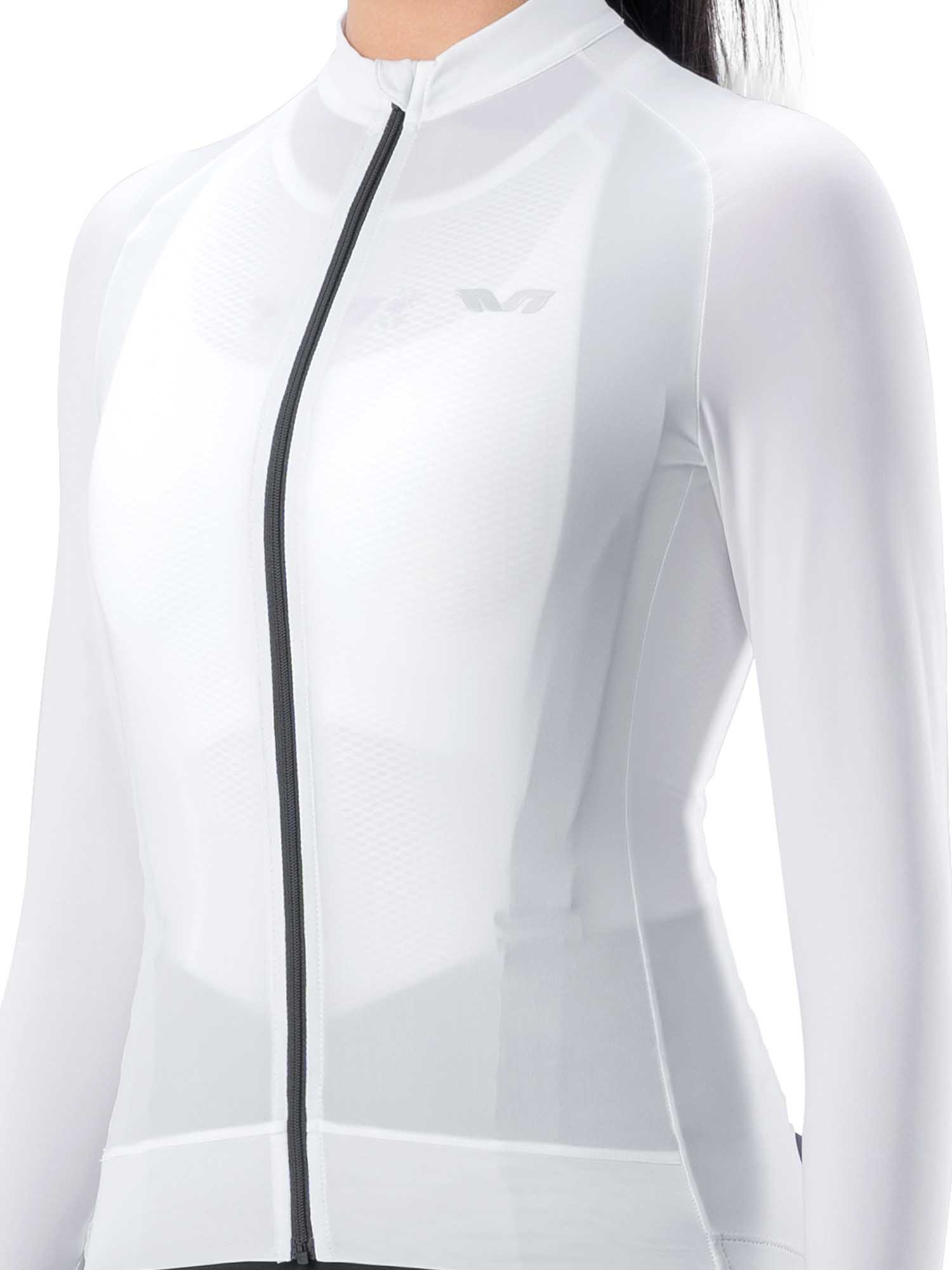 ROCKBROS women¡¯s TVI lightweight cooling long-sleeve cycling jersey
#Color_White