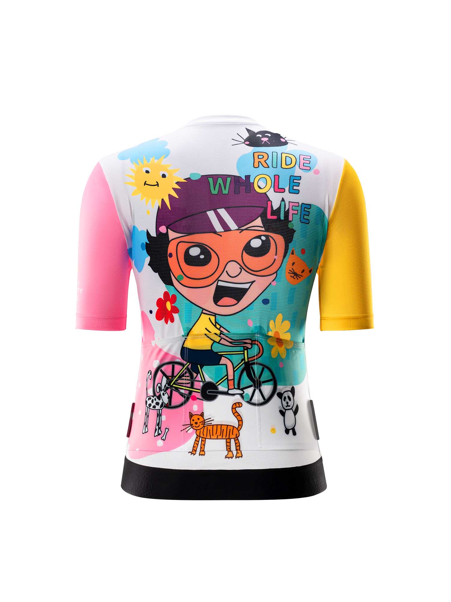 Women¡¯s ROCKBROS Vibrant Vacation short-sleeve cycling jersey in TVI fit