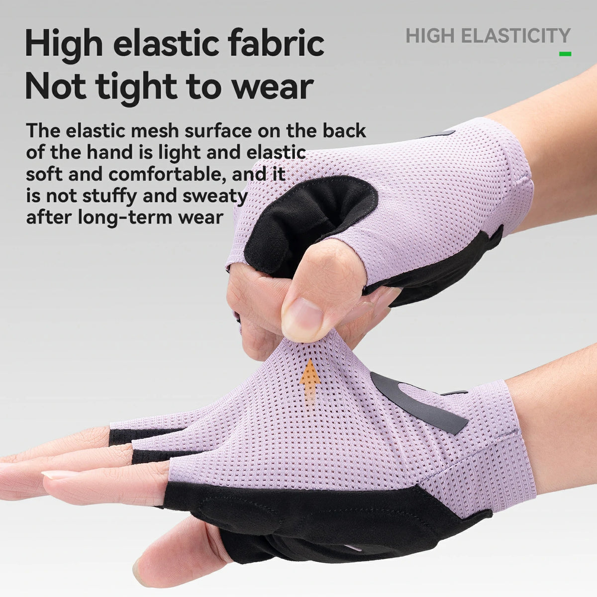 S407 Half-Finger Cycling Gloves with SBR Palm Breathable Mesh