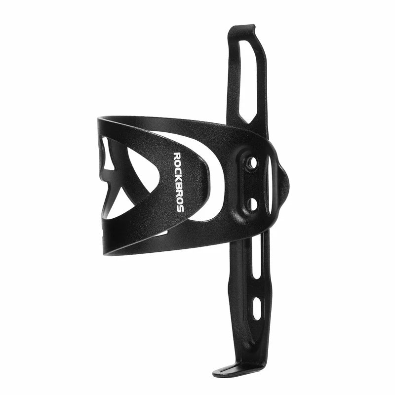 ROCKBROS Aluminum side-load bike water bottle cage with lightweight hollow design
#Color_Black