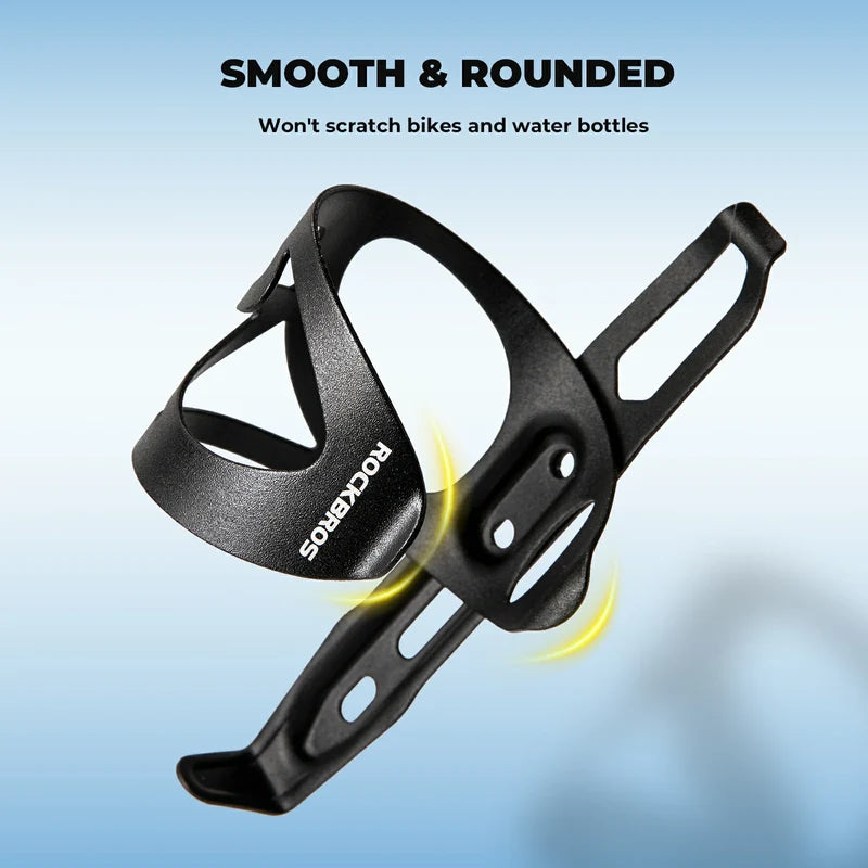 ROCKBROS Aluminum side-load bike water bottle cage with lightweight hollow design