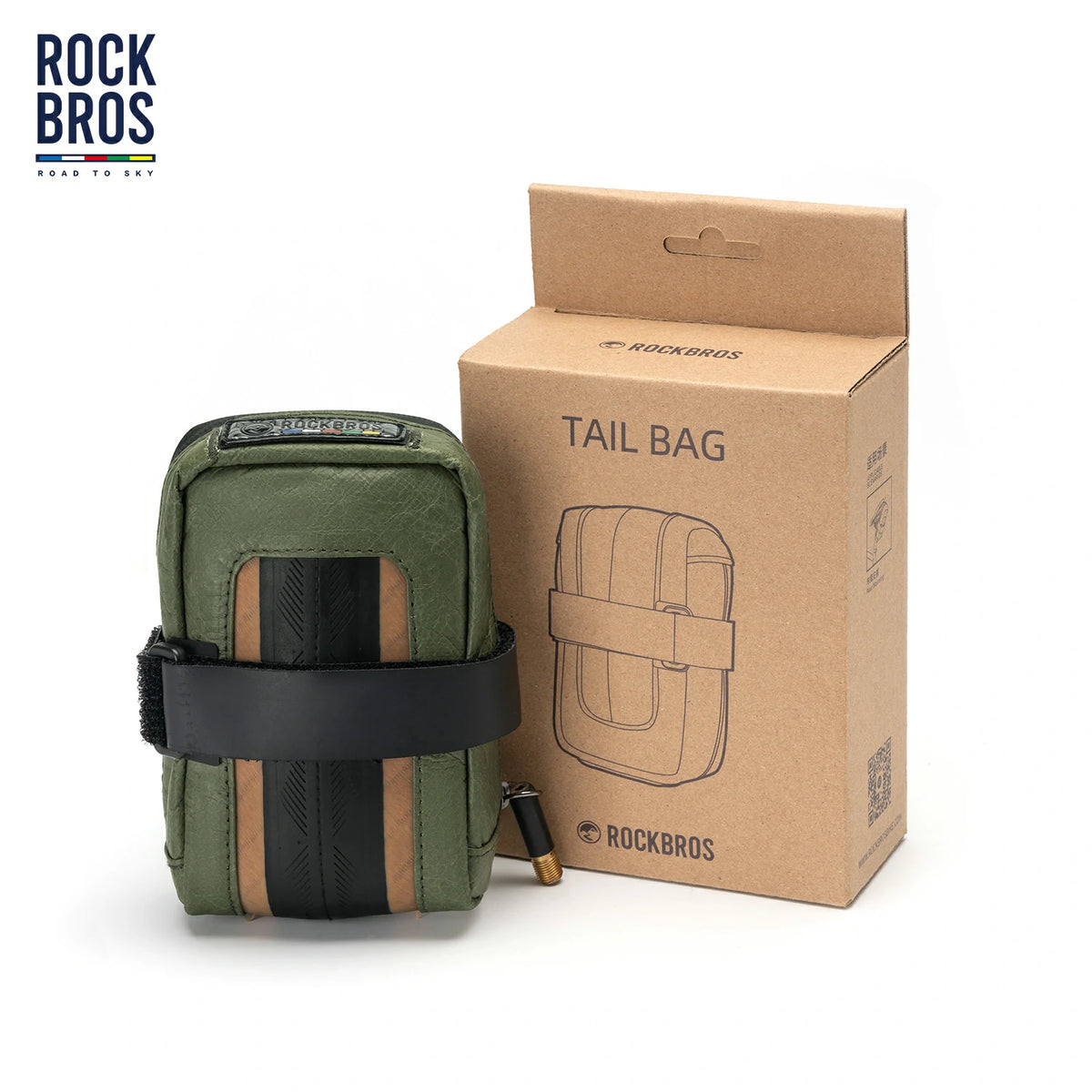 Tyvek® Recycled Tire Bicycle Saddle Bag 0.4L Sustainable Eco
