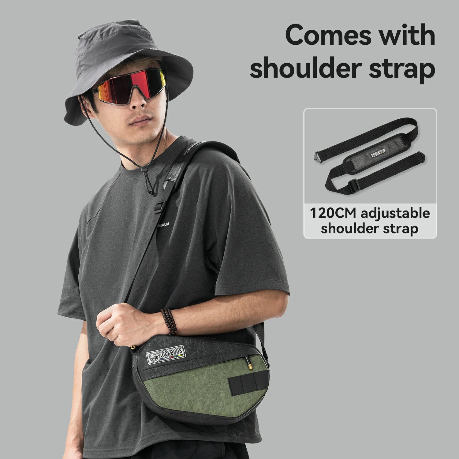 Sustainable Eco-Friendly Tyvek® Recycled Tire Bike Handlebar Bag 2.5L ROAD TO SKY