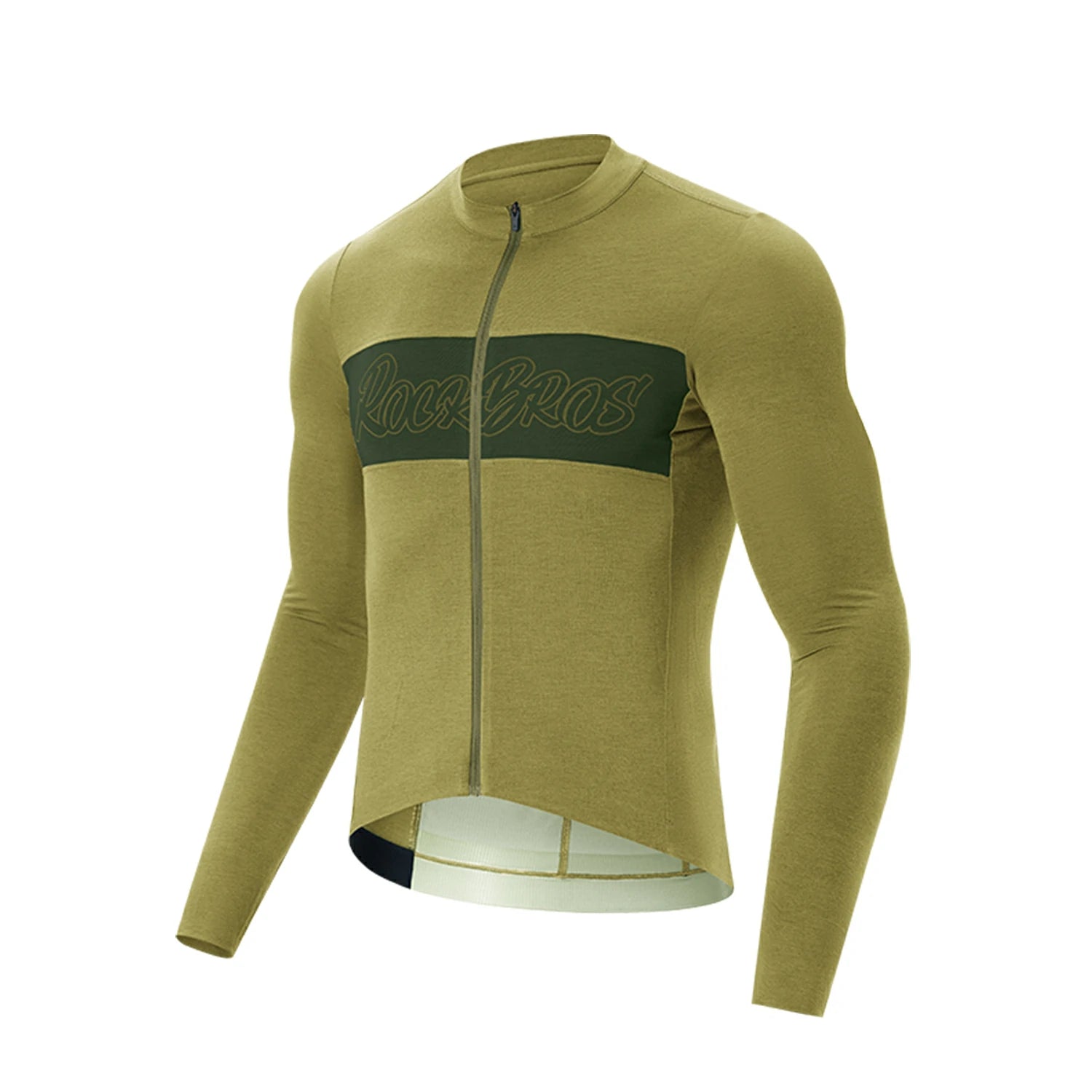 yellow cycling jersey with a brand logo on a white background #color_yellow