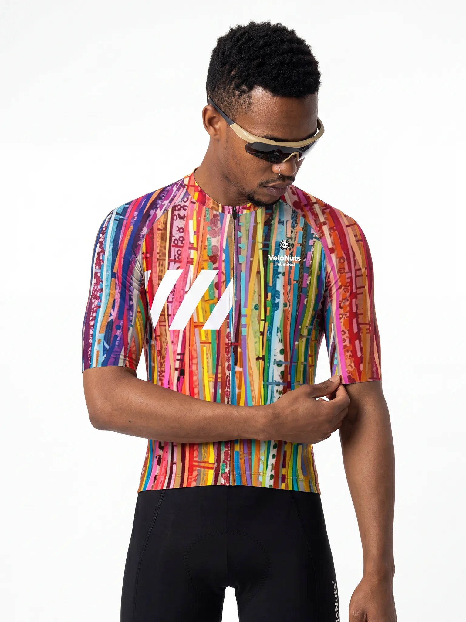 Men's Cycling Jersey Terrain Blocks#Type_Carnival Strata