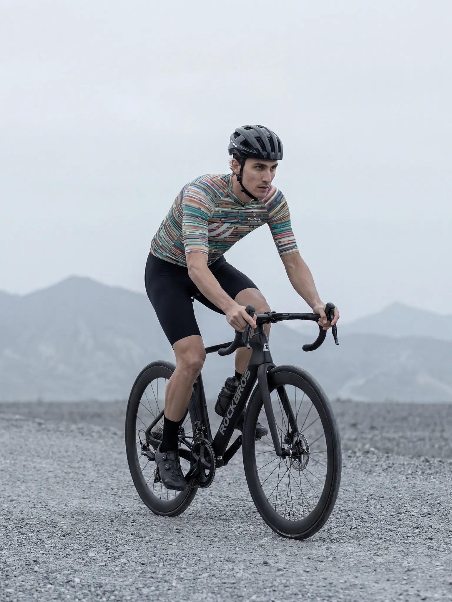 Men's Cycling Jersey Retro Signal#Type_Confetti Stripe
