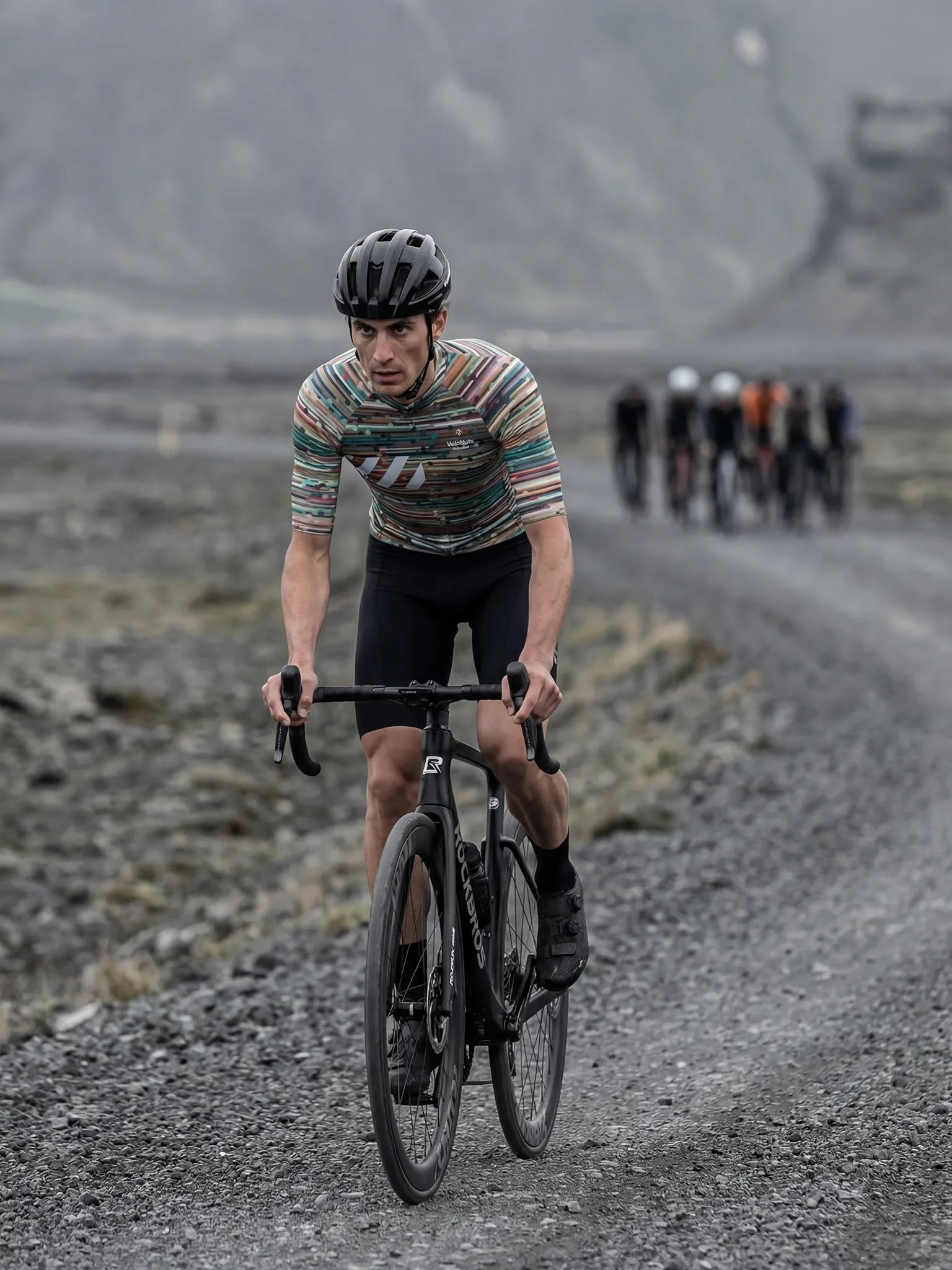 Men's Cycling Jersey Retro Signal#Type_Confetti Stripe