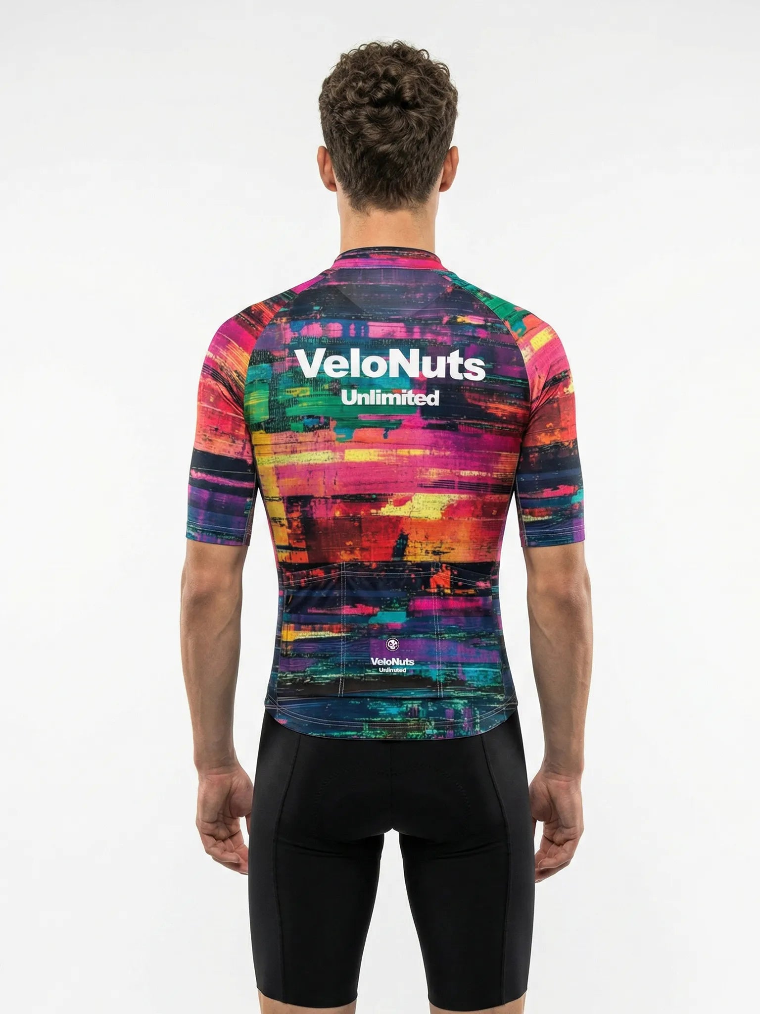Men's Cycling Jersey Retro Signal#Type_Neon Glitch