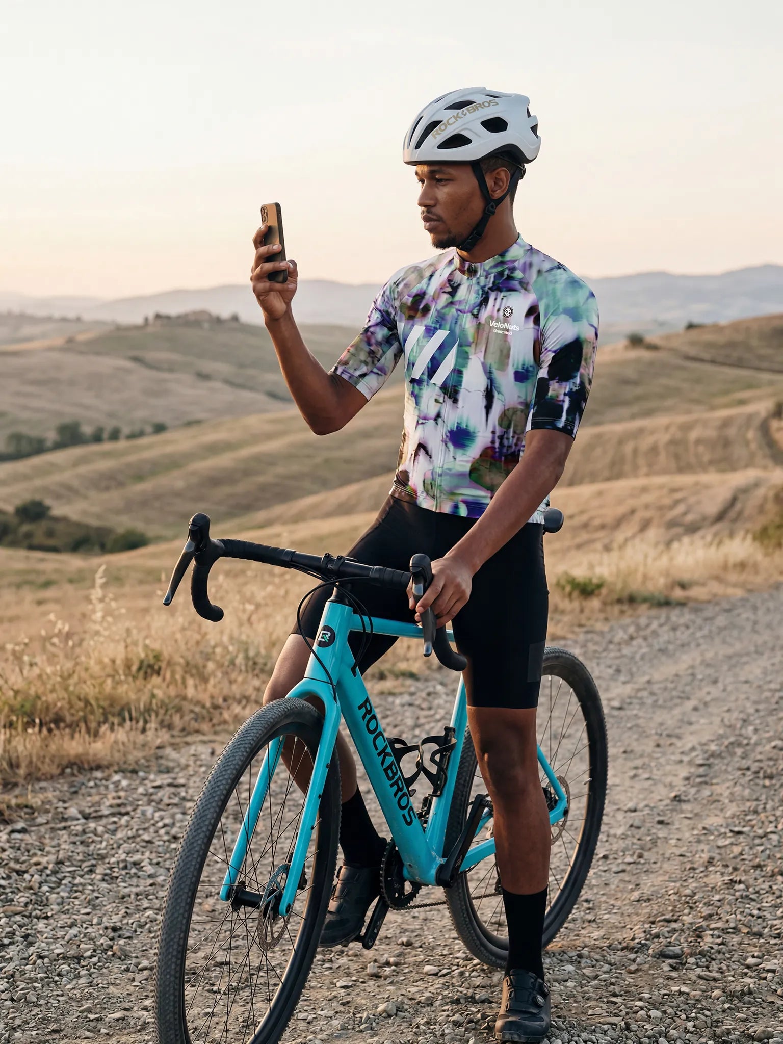Men's Cycling Jersey Biolume Garden#Type_Glitch Bloom