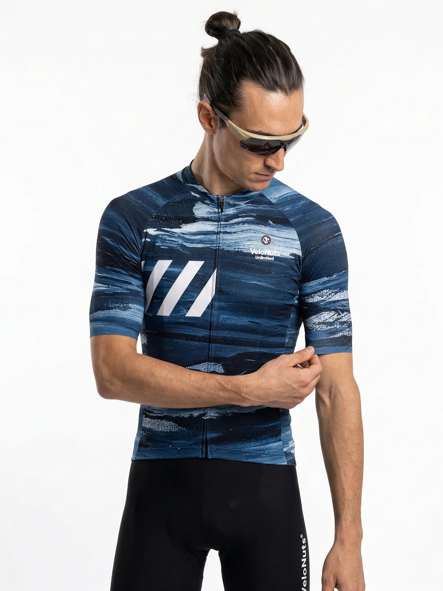 Men's Cycling Jersey Ink Burst#Type_Indigo Drift