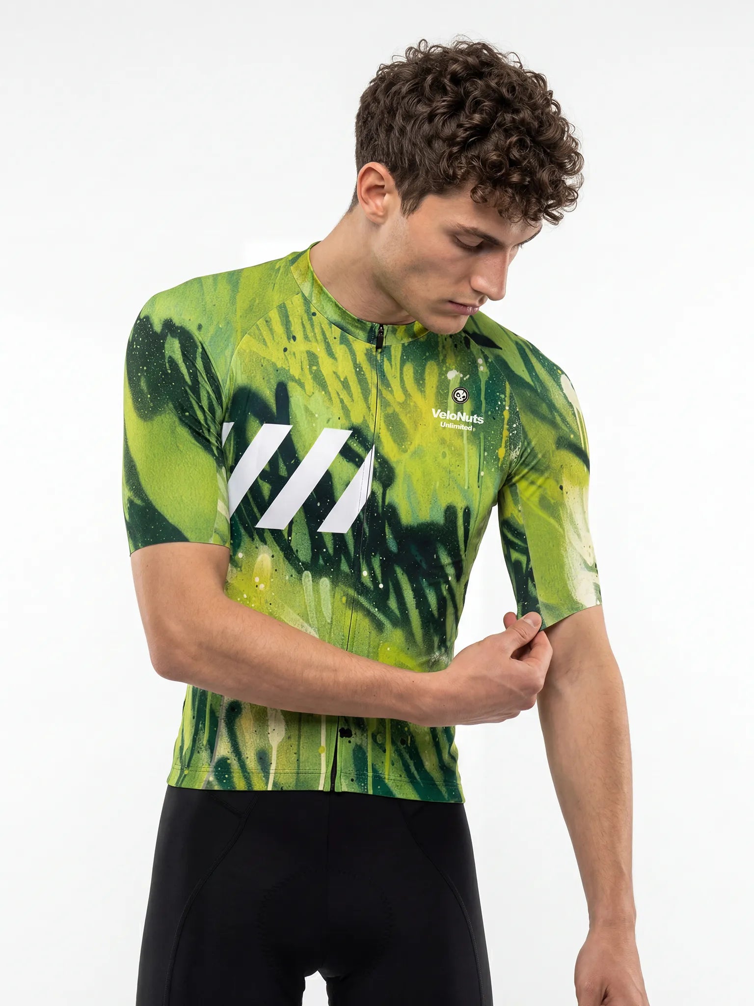 Men's Cycling Jersey Street Graffiti#Type_Lime Tag