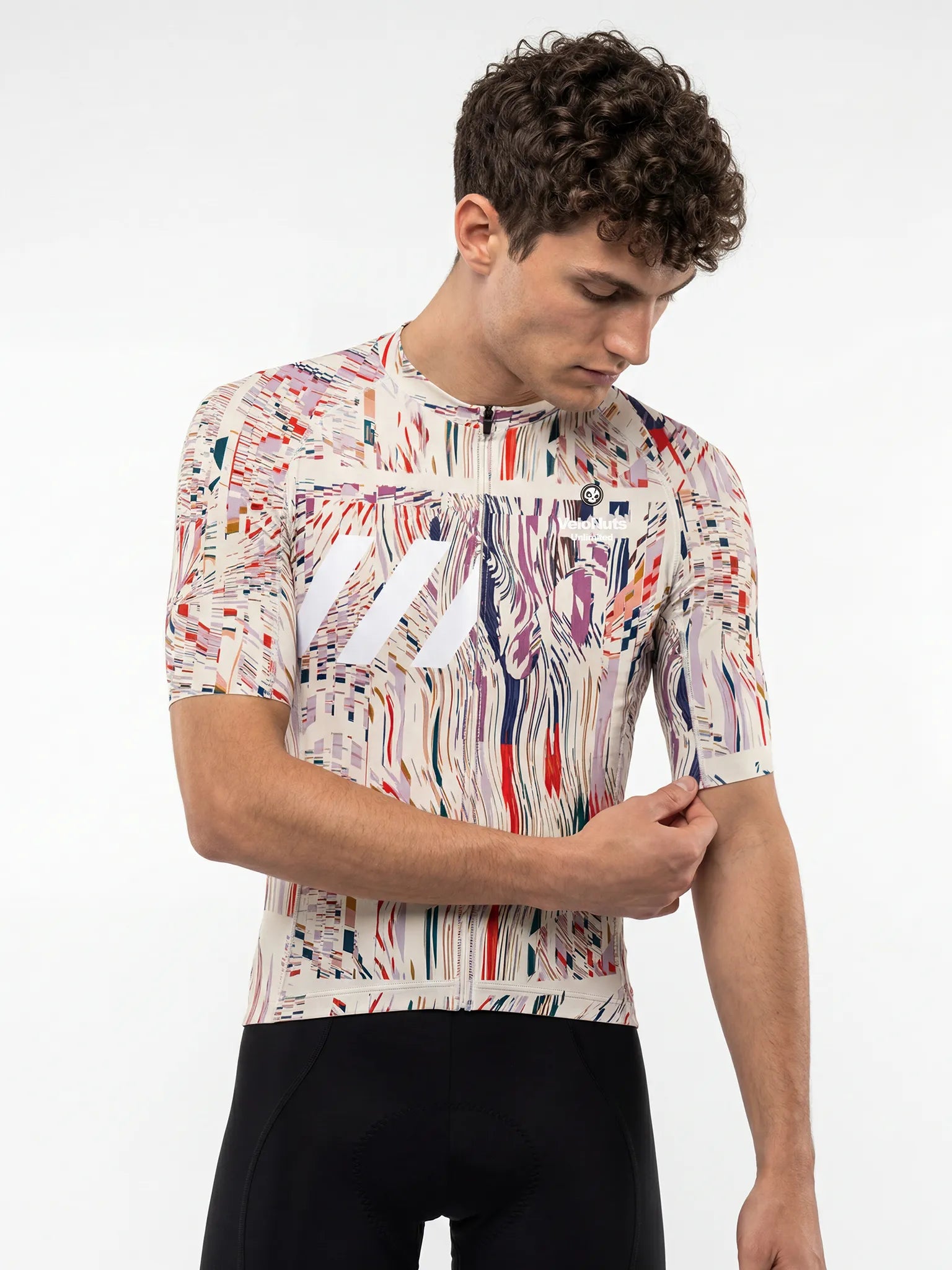 Men's Cycling Jersey Neon Condense#Type_Magenta Noise