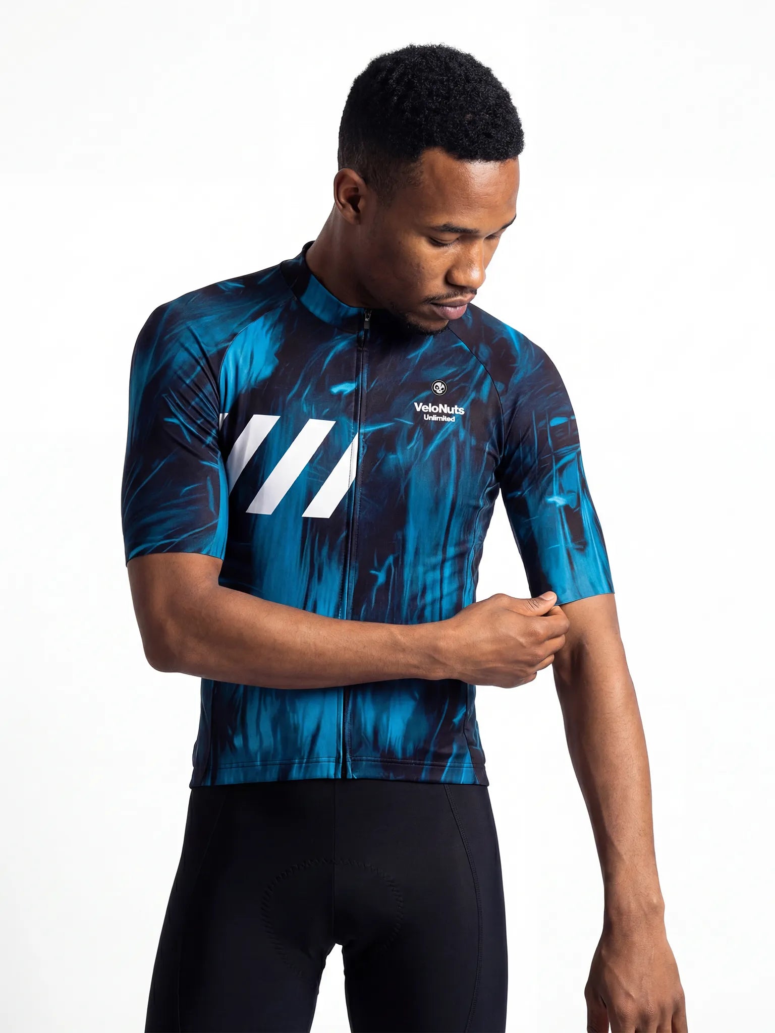 Men's Cycling Jersey Ink Burst#Type_Blue Phantom