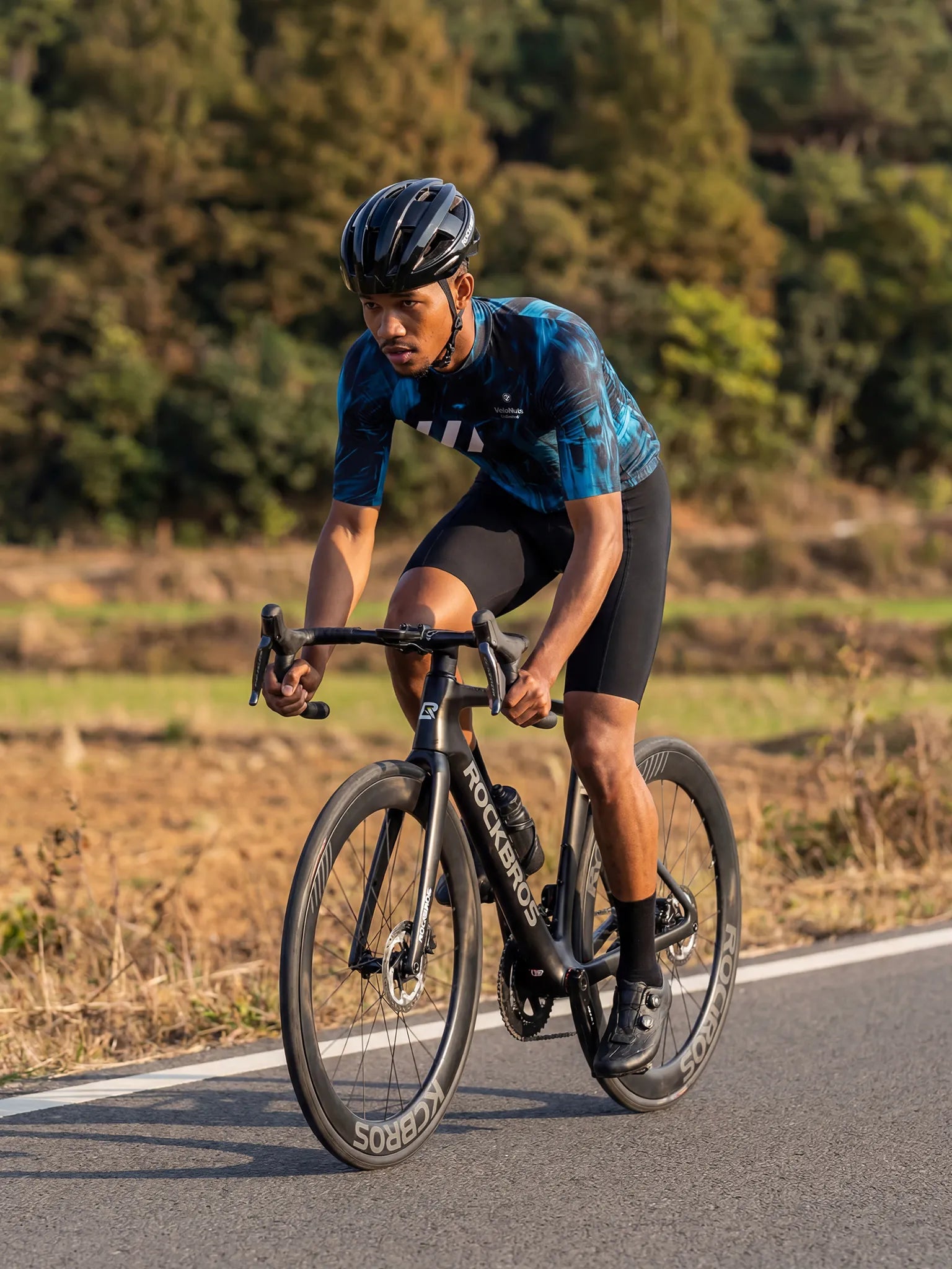 Men's Cycling Jersey Ink Burst#Type_Blue Phantom