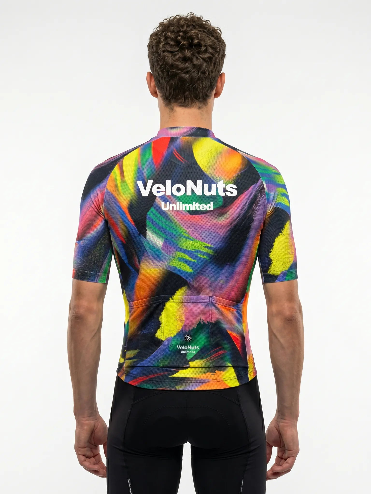 Men's Cycling Jersey Pixel Riot#Type_Vertical Glitch