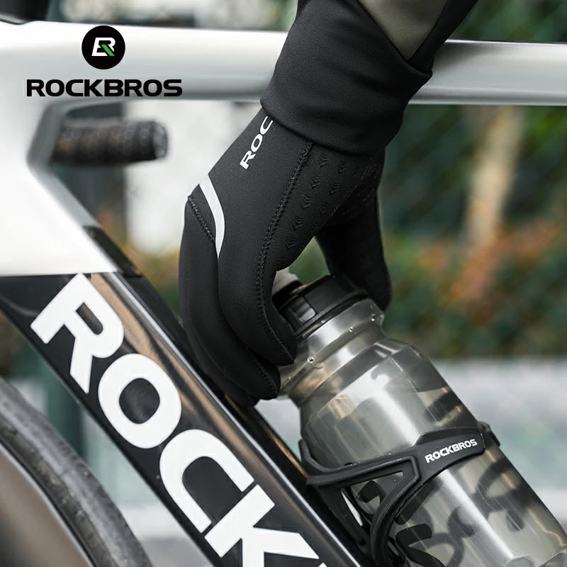 Winter Riding Gloves Water Repellent Full-Palm Silicone