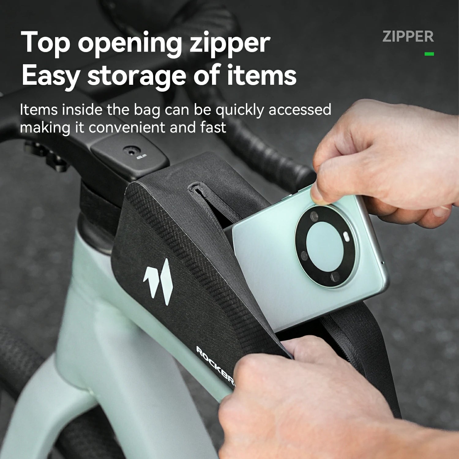 100% Waterproof Top Tube Bag 1L