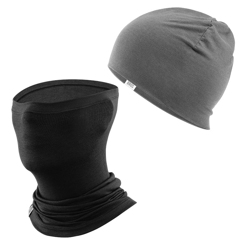 Winter Cap and Face Mask Set Merino Wool Thermal