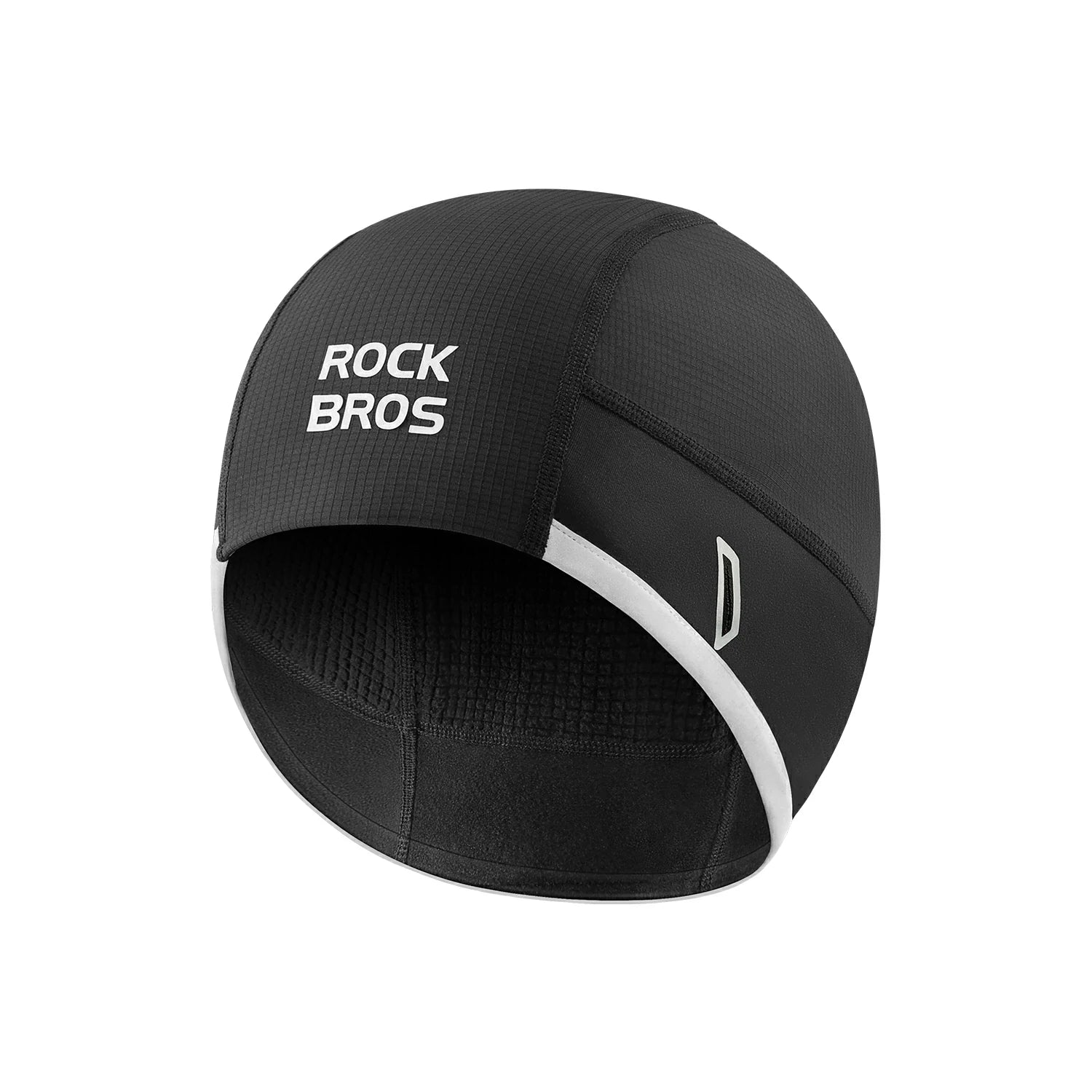 Black beanie with 'RockBros' branding on a white background #Color_one