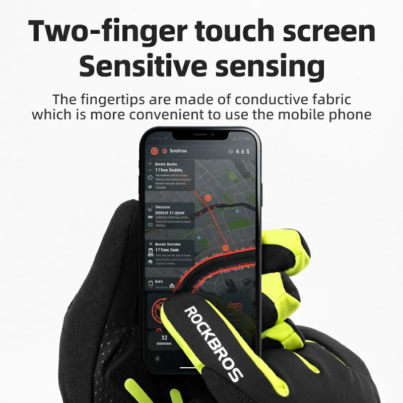 Winter Induction Heated Gloves Warm Windproof