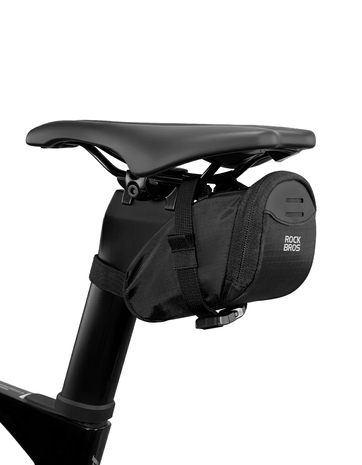 Bike Saddle Bag Compact Water‑Resistant 0.4L Cycling Seat Pouch for Road Mountain Folding Bikes