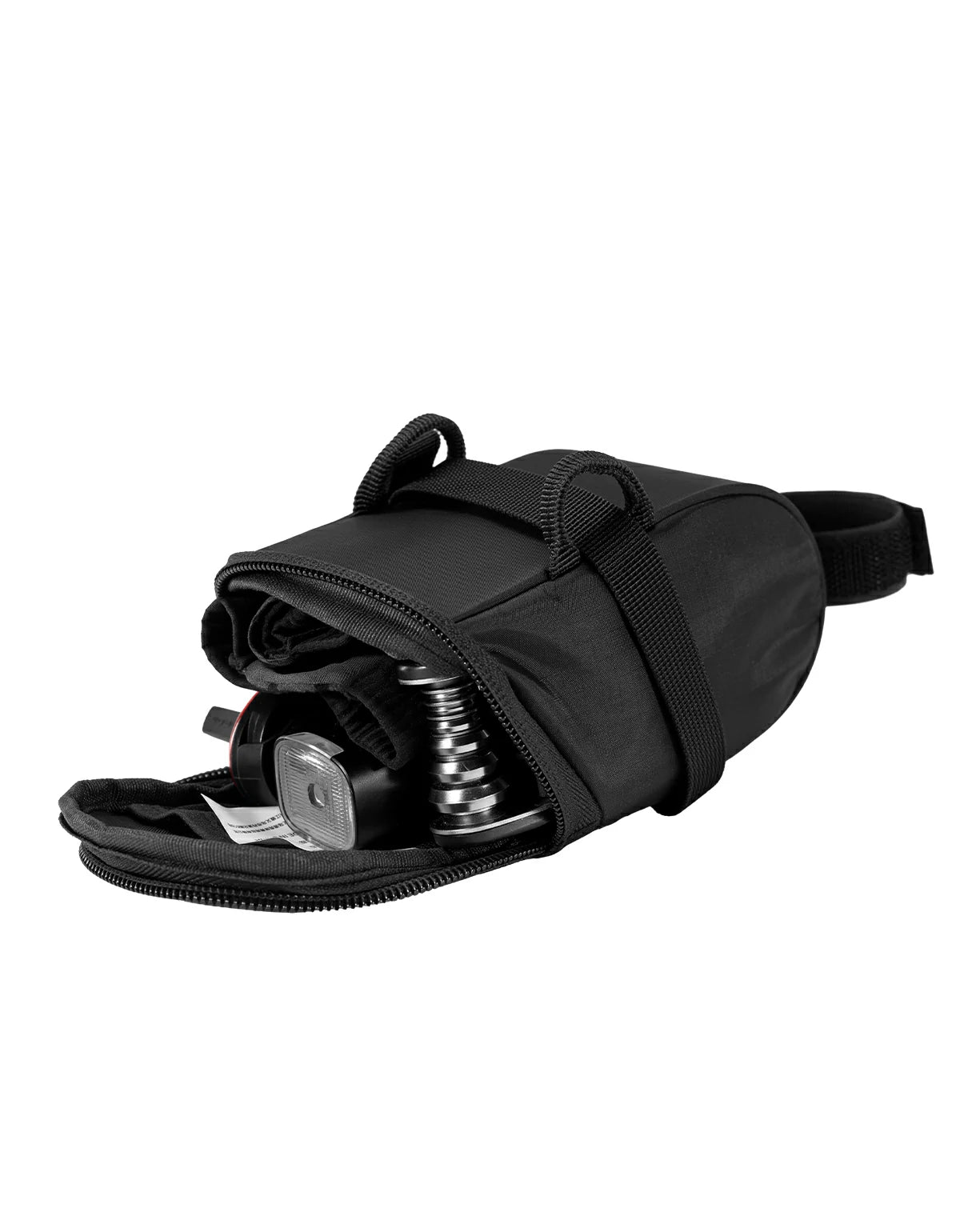 Bike Saddle Bag Compact Water‑Resistant 0.4L Cycling Seat Pouch for Road Mountain Folding Bikes