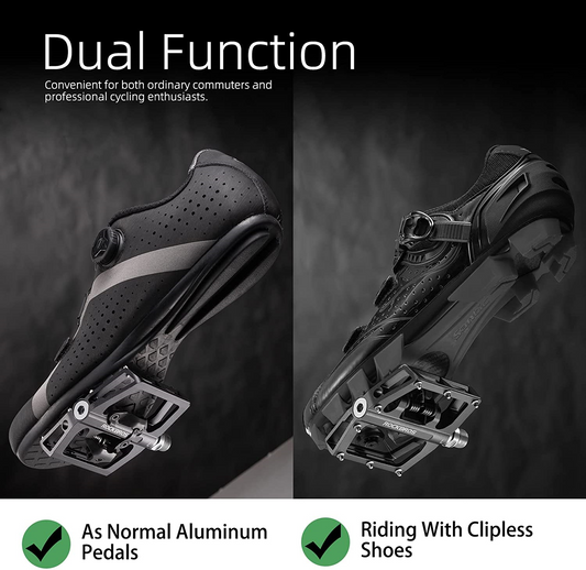 ROCKBROS Mountain Bike Aluminum Pedals Compatible with SPD System