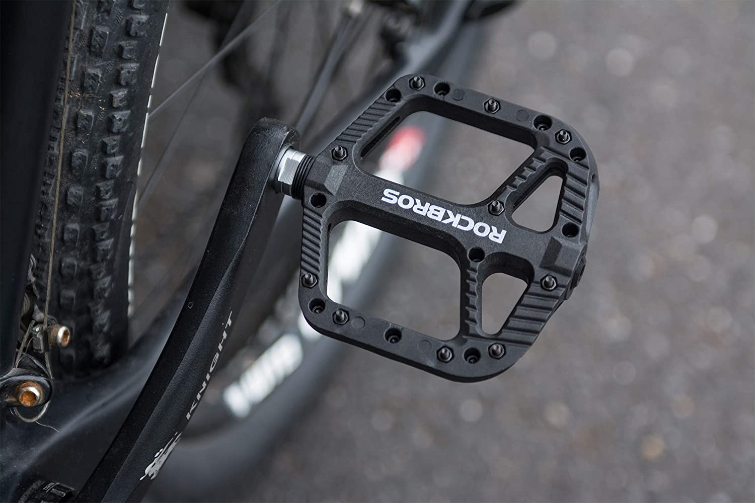 ROCKBROS Mountain Bike Pedals Nylon Composite Bearing 9/16