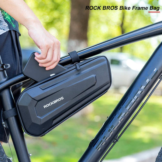 ROCKBROS Bike Frame Bag Bike Storage Triangle Bag for Mountain Road Bike