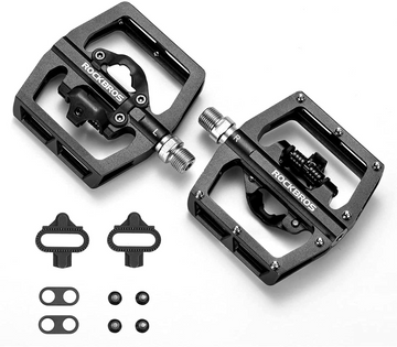 ROCKBROS Mountain Bike Aluminum Pedals Compatible with SPD System