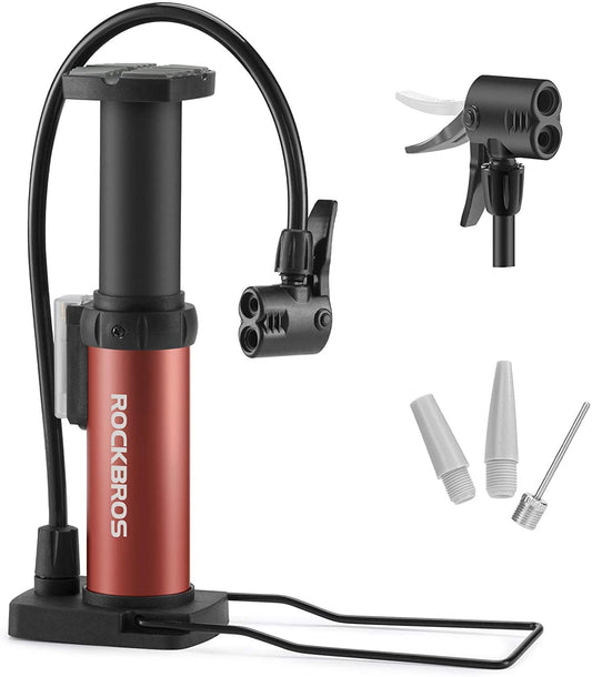 ROCKBROS Portable Bicycle Foot Pump Air Pump Compatible with Presta