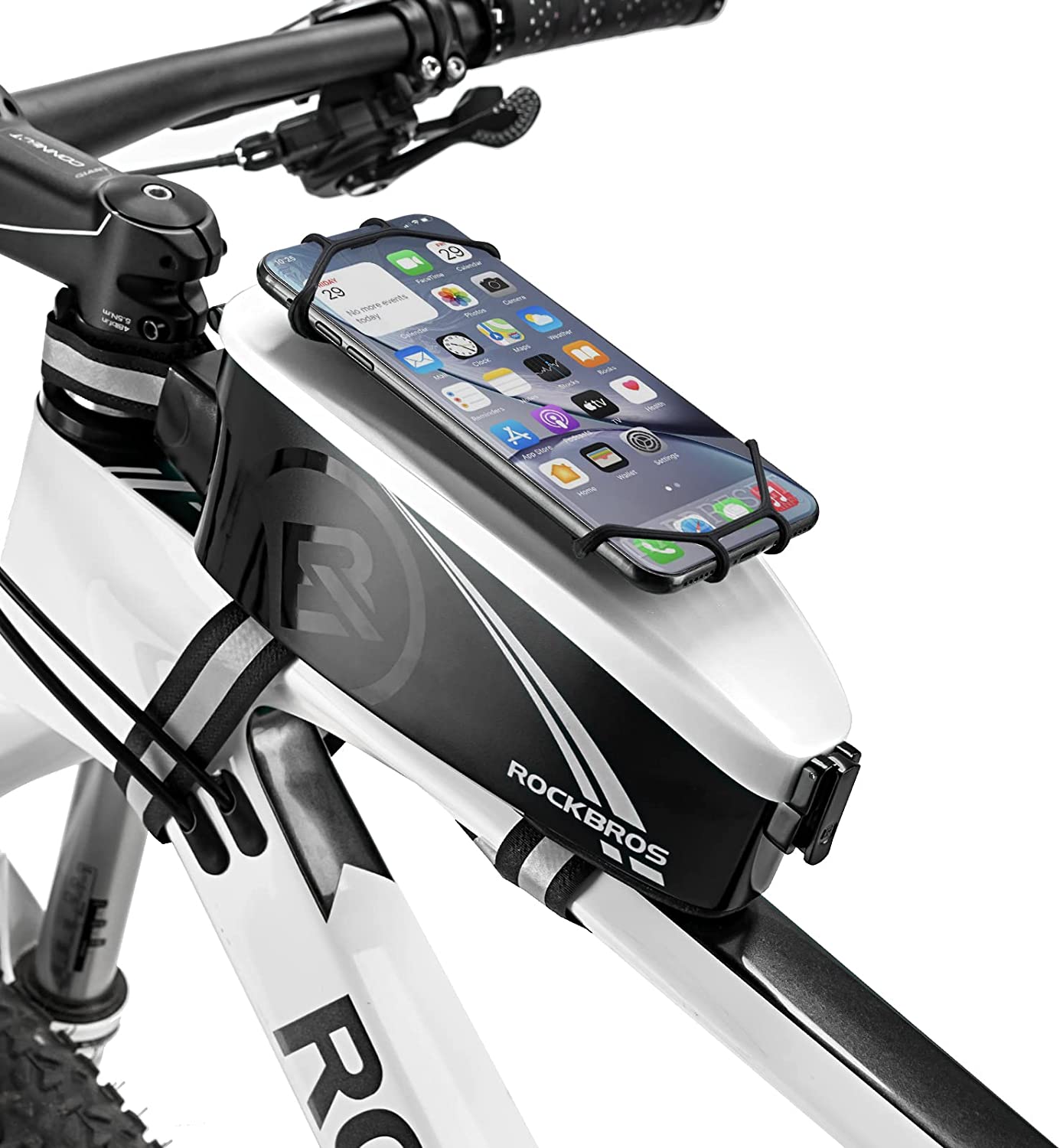ROCKBROS LF0444 Bike Frame Phone Bag Top Tube Bike Pouch Bag Fit Cellphones Below 6.8"